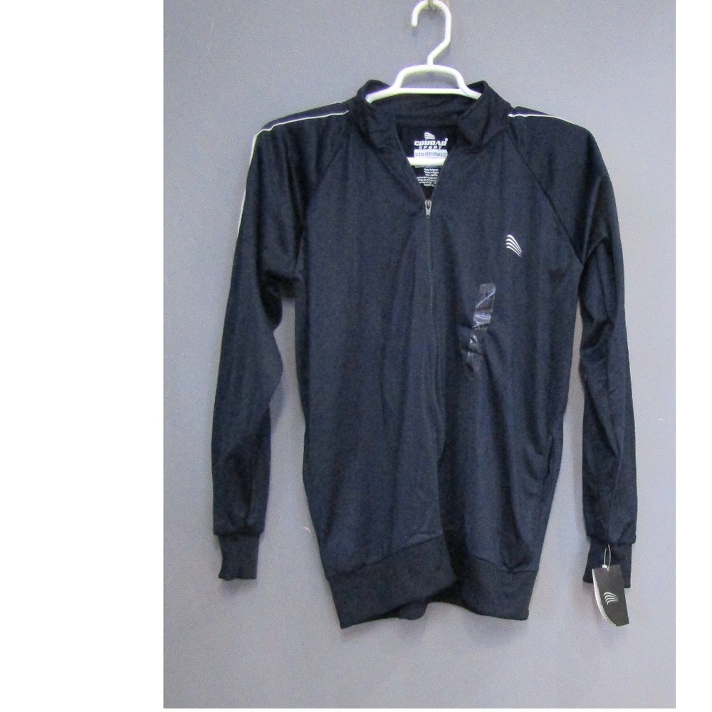 NEW Cougar Sport Navy Blue White Track Jacket XL